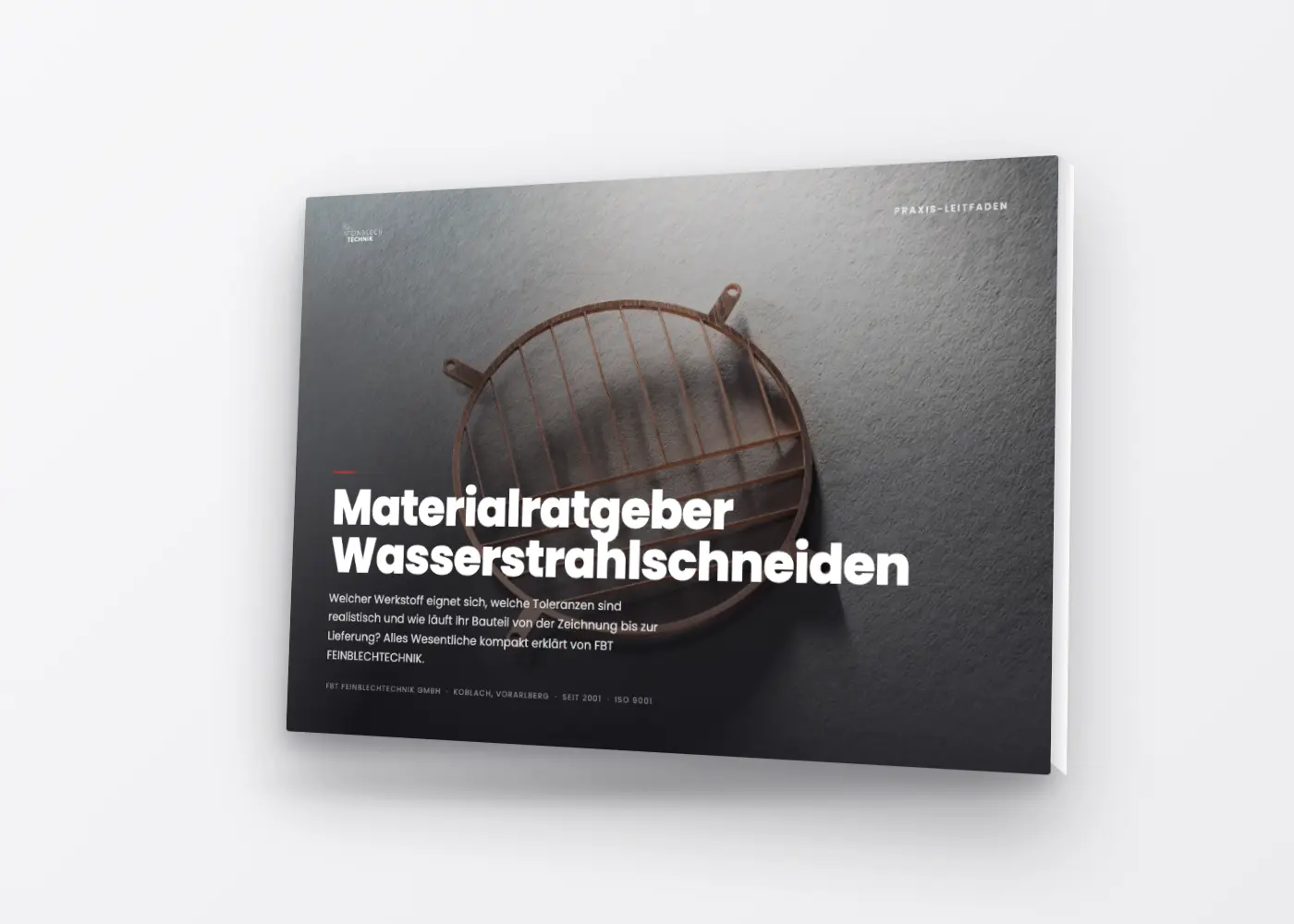 Materialratgeber Wasserstrahlschneiden von FBT FEINBLECHTECHNIK als PDF